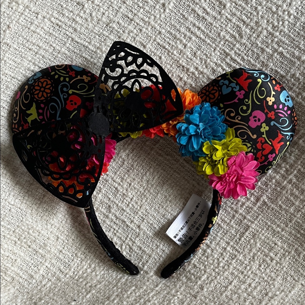 Disney Day of the Dead Floral Coco Minnie Mouse Headband